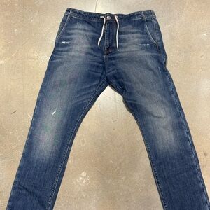 Quiksilver Drawstring Dark Blue Slim Jeans